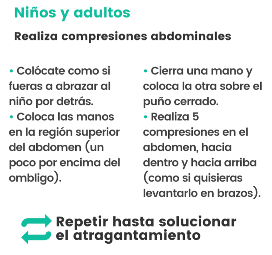 Arcada y atragantamiento: aprende a diferenciarlos 6 maniobra de heimlich3