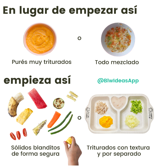 Si quieres empezar con triturados en vez de con sólidos